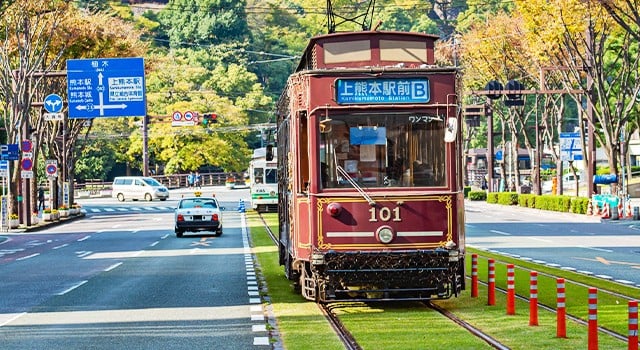 路面電車の風景