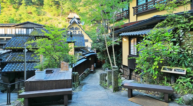 熊本の旅館の風景