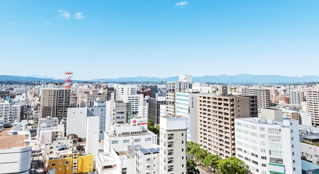 宮崎市の町の風景