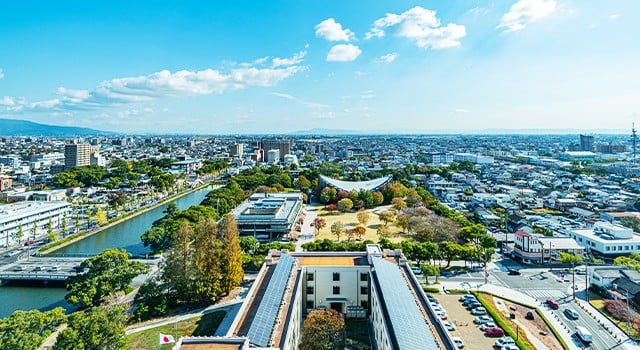 佐賀市の町の風景