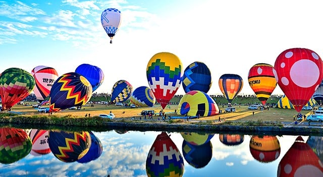 佐賀市のバルーン大会の写真
