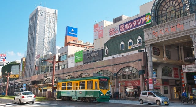鹿児島市の町の風景
